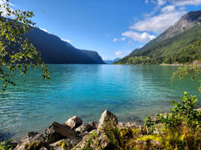 unbeatable views from end of Sognefjord
