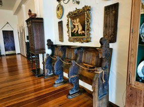 Interior rooms filled with antiques