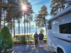Voss Campsite next to park along Vangsvatnet