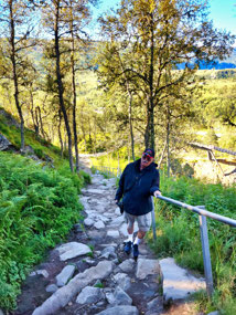 Steep climb back up