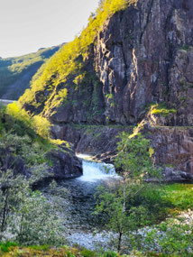 More waterfalls along canyon