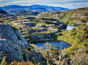 Pot-hole looking lakes everywhere