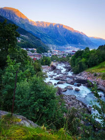 Opo river view - Odda at sunrise