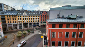 View from hotel room window