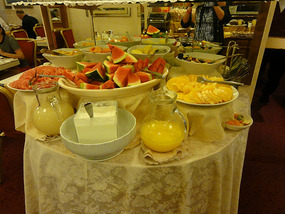  Hotel Berna fruit section of breakfast buffet