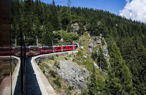 through Mountain Tunnels