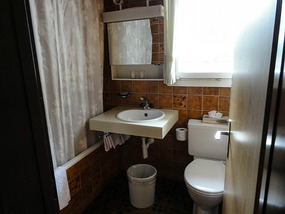 Bathroom in Chalet at Hotel Silberhorn