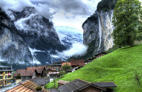 Lauterbrunnen Valley-Hotel Balcony view