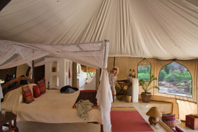 Sasaab Hut - bed