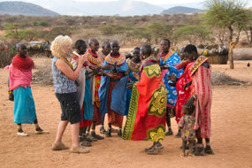 singing with the womenNgutuk Village