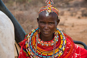 Woman Greeting us Ngutuk Village-Samburu