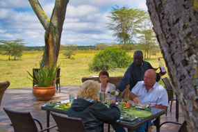 Lunch with Australian couple - Outside Patio
