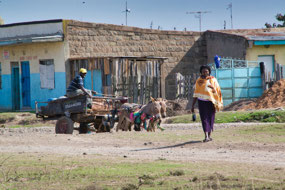 Passing through small villages