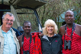 with our phenomenal guides Moses & Mrufa-Sala Camp