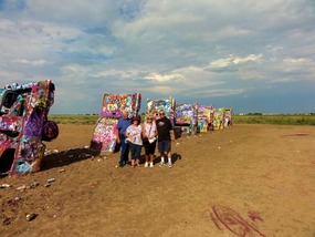 Fun at Cadillac Ranch