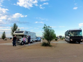 Oasis RV Resort--parked side by side