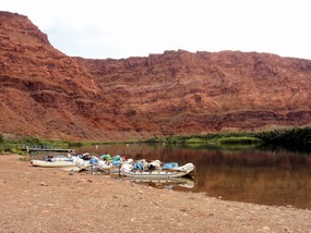 Lees Ferry Colorado River Raft Starting Point