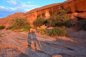 Shadows in Mountain Glow