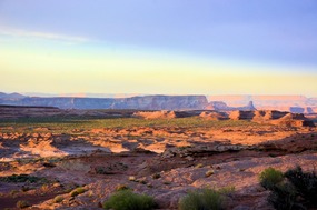 Sunset Illuminating Red Rock Mountains