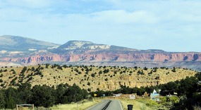 View of Red Rocks Coming Into Torrey