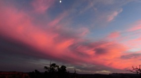 Entire Sky Turned Pink