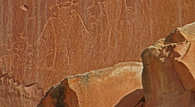 Petroglyph's Left by the Fremont Culture