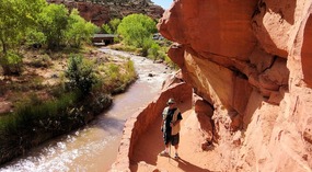   Trail Beginning Next to Fremont River