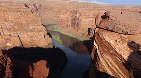 Colorado River Winding Through the Canyon