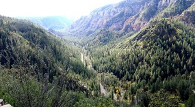 Vista Point View--Oak Creek Canyon