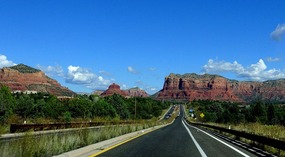 Road View on a sunny day