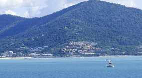 Airlie Beach view from ship
