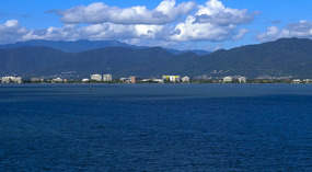 Coming into port at Cairns