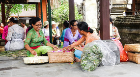 Village Women Preparing for Festival