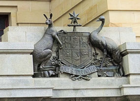 Australia Coat of Arms on Post Office Bldg
