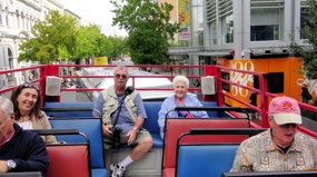 Big Red Bus--Randy, Sue, Lynn