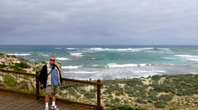 Top of boardwalk--Seal Bay
