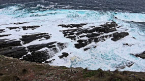 Waves Outside Arch Opening