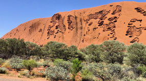 Uluru Rockface from Base Walk