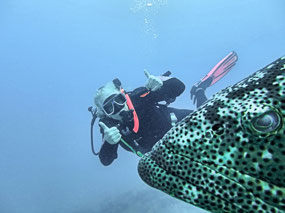 Lois with Grouper