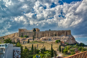 Acropolis view from Museum