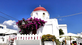 Lovely Square and Church - Mykonos