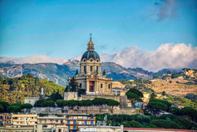 view of Temple Christ the King from the ship