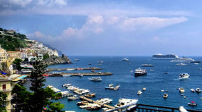Amalfi Port at the end of the Coastal Drive