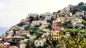 Colorful Hillside Villages