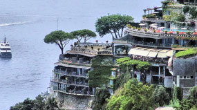 Resort along Amalfi Coast Drive