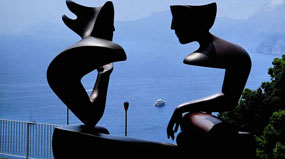 Unique Sculpture along Amalfi Coast Drive