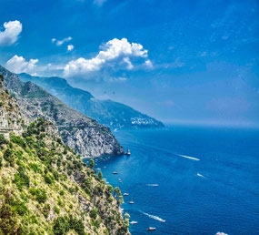 View along Amalfi Coast Drive