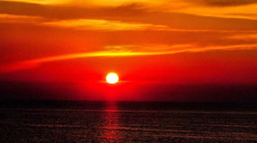 Sunset on the Mediterranean Sea