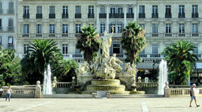 France Var Toulon fountain-statue, Liberte Sq