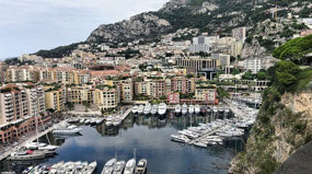 Fontevieille Harbor from St Martin Gardens
